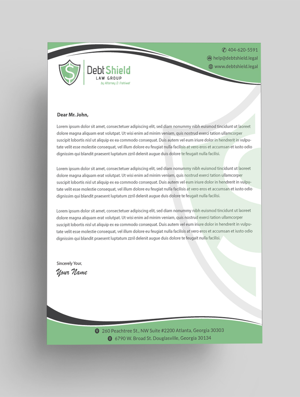 Letterhead Design by Infinitive Technology for this project | Design #18645175