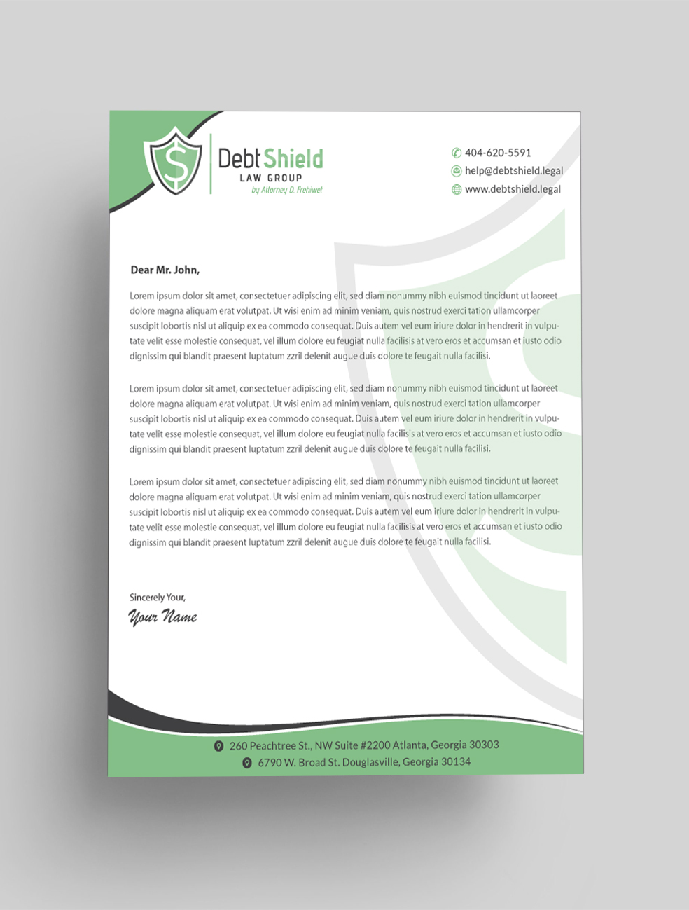 Letterhead Design by Infinitive Technology for this project | Design #18645176