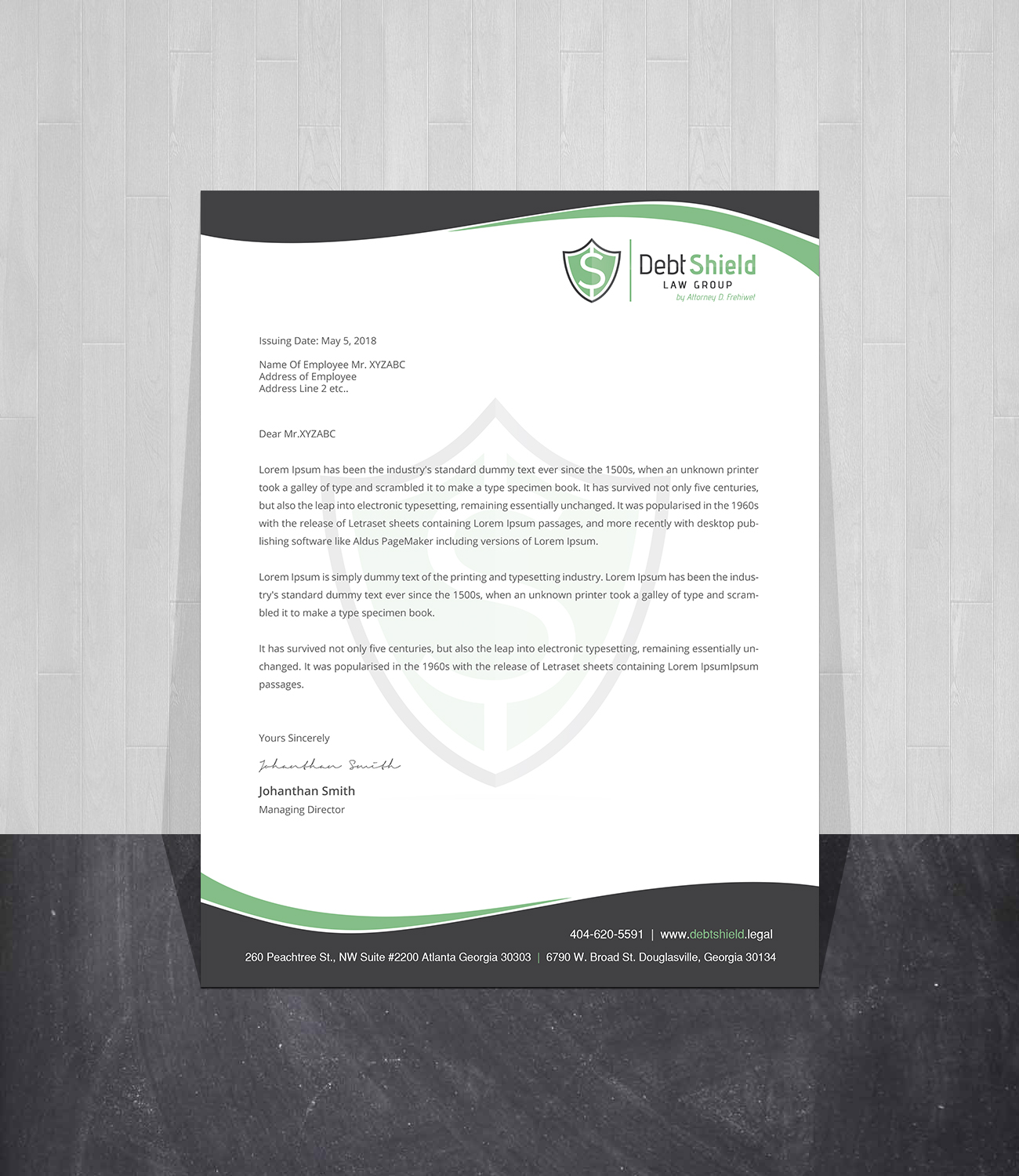 Letterhead Design by Creations Box 2015 for this project | Design #18583068