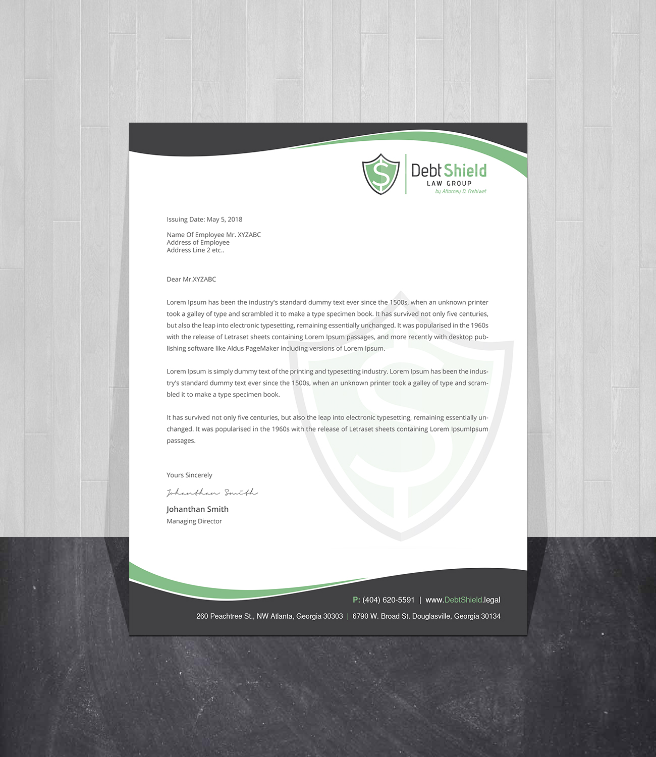 Letterhead Design by Creations Box 2015 for this project | Design #18587142