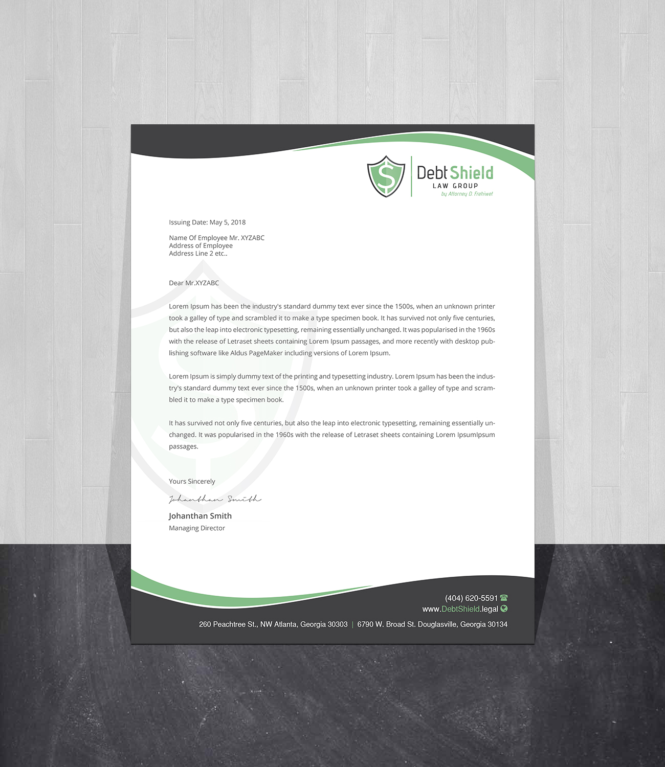 Letterhead Design by Creations Box 2015 for this project | Design #18587366