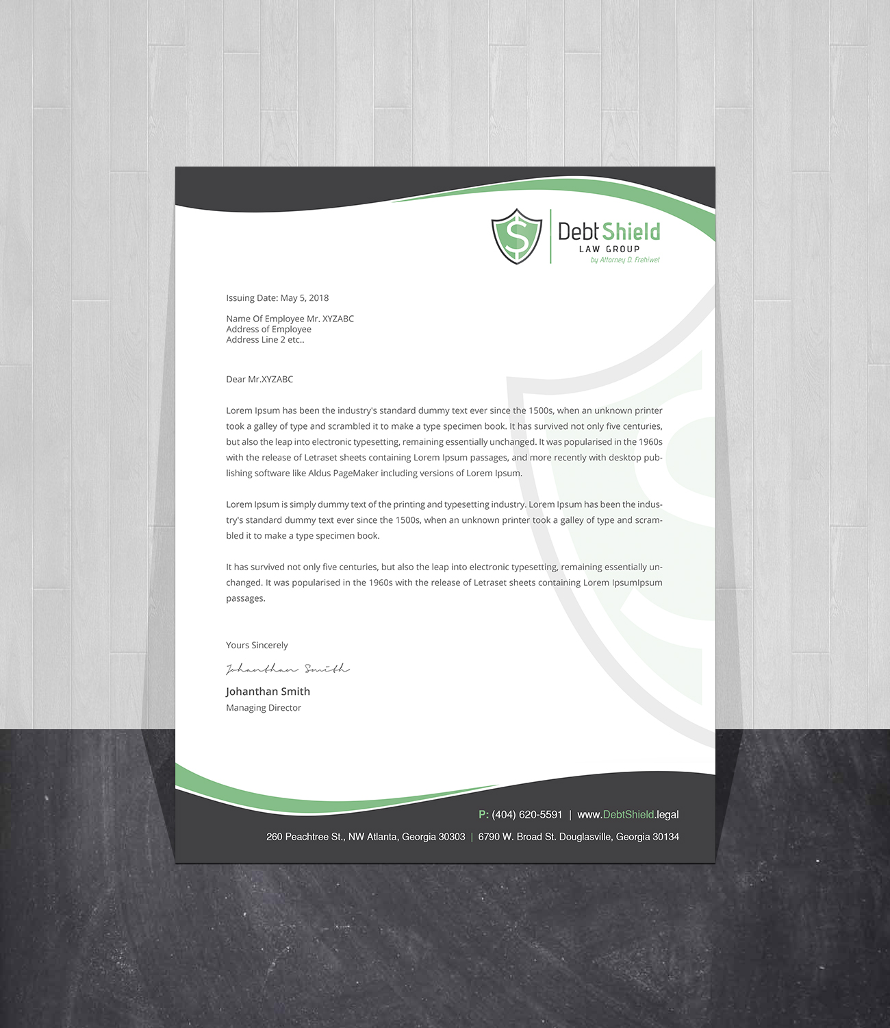 Letterhead Design by Creations Box 2015 for this project | Design #18597943