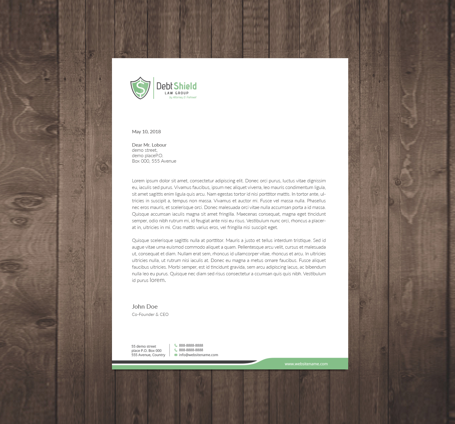 Letterhead Design by Right_D for this project | Design #18604683