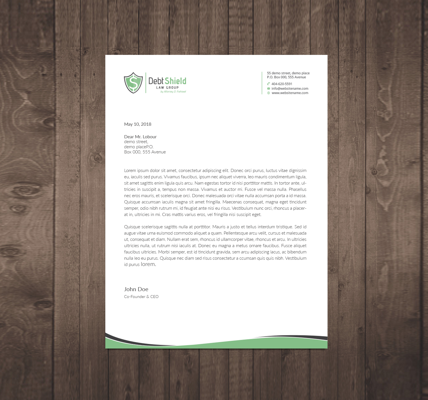 Letterhead Design by Right_D for this project | Design #18607685