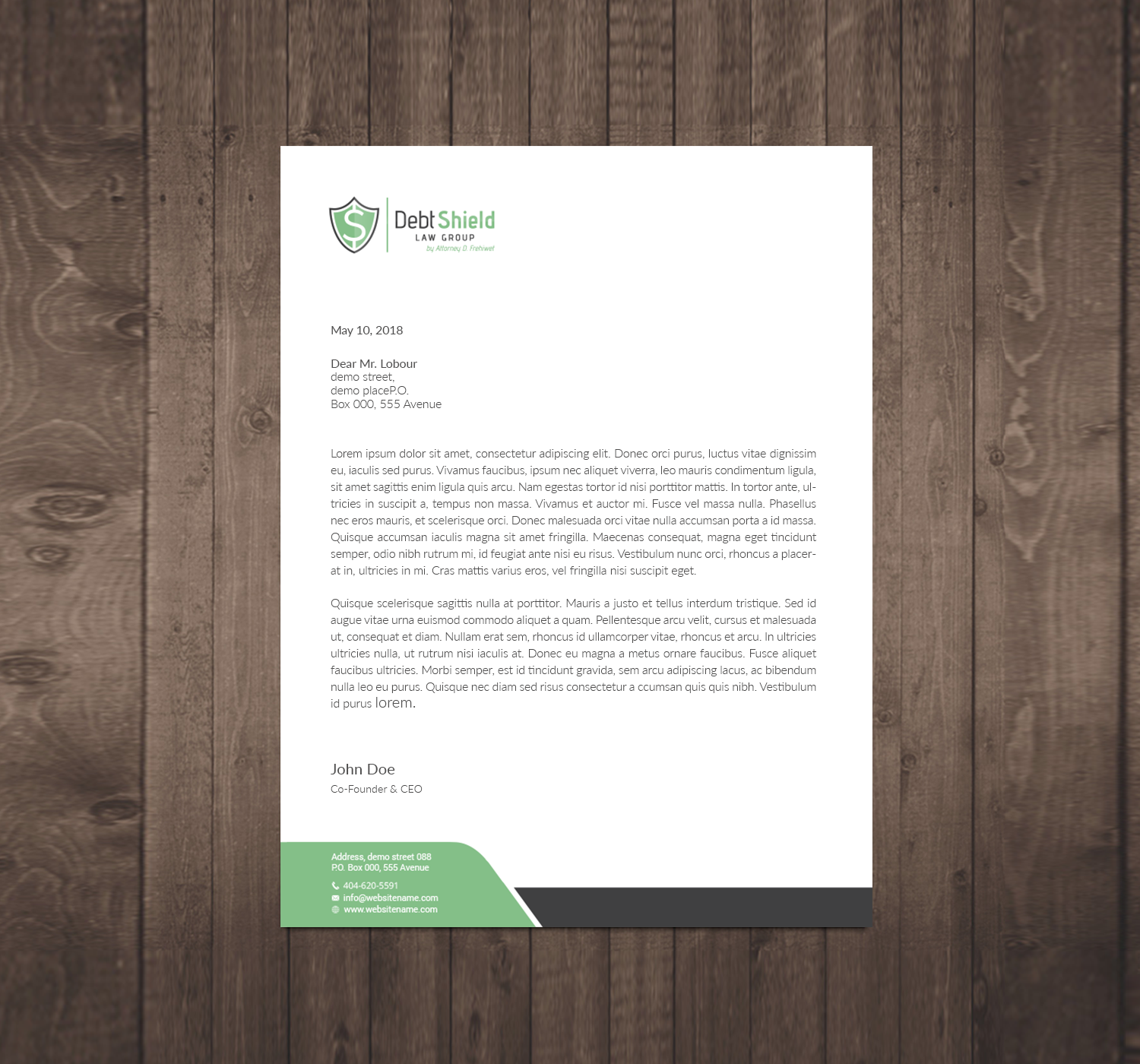 Letterhead Design by Right_D for this project | Design #18607946