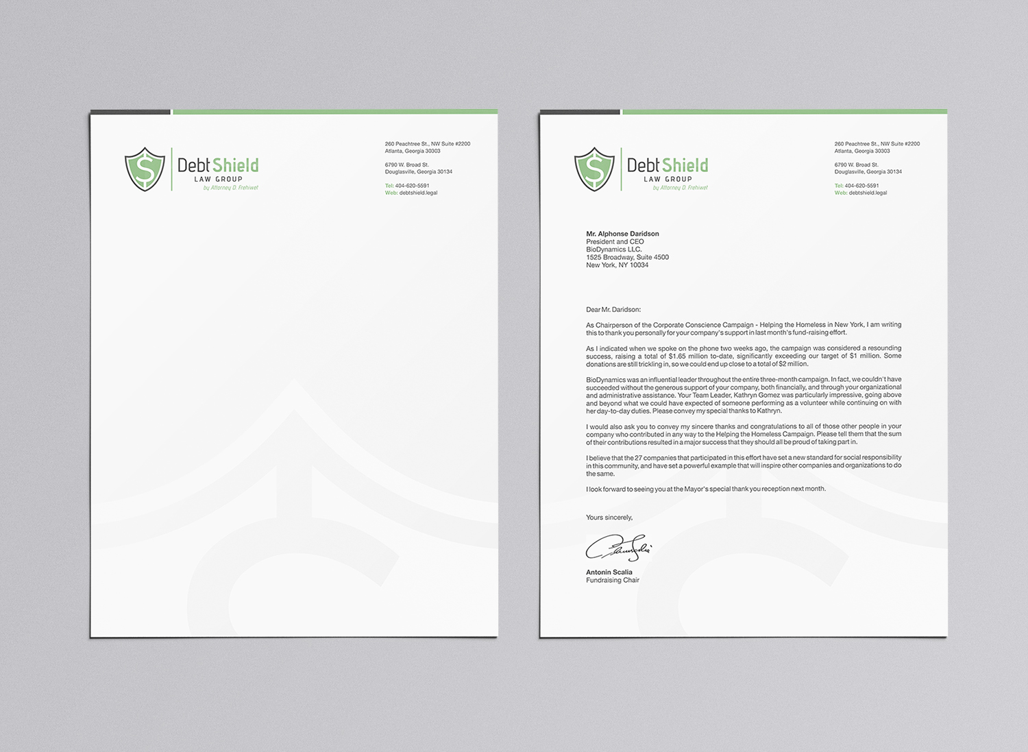 Letterhead Design by logodentity for this project | Design #18589049