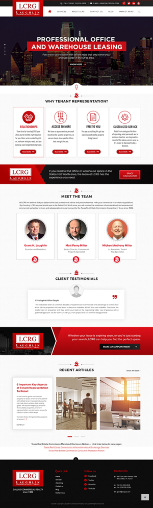 LCRG site redesign | Web Design by SAI DESIGNS