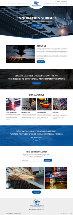 Wordpress Design by pb for Innovative Surface Technologies | Design: #19421422