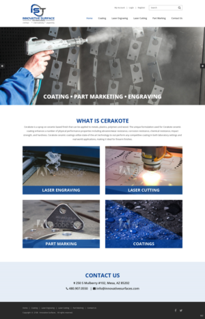 Wordpress Design by pb for Innovative Surface Technologies | Design: #19421429