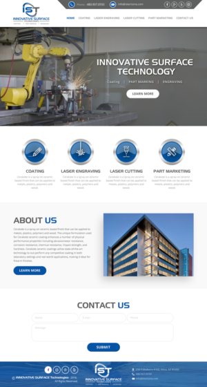 Wordpress Design by rightway for Innovative Surface Technologies | Design: #19429037
