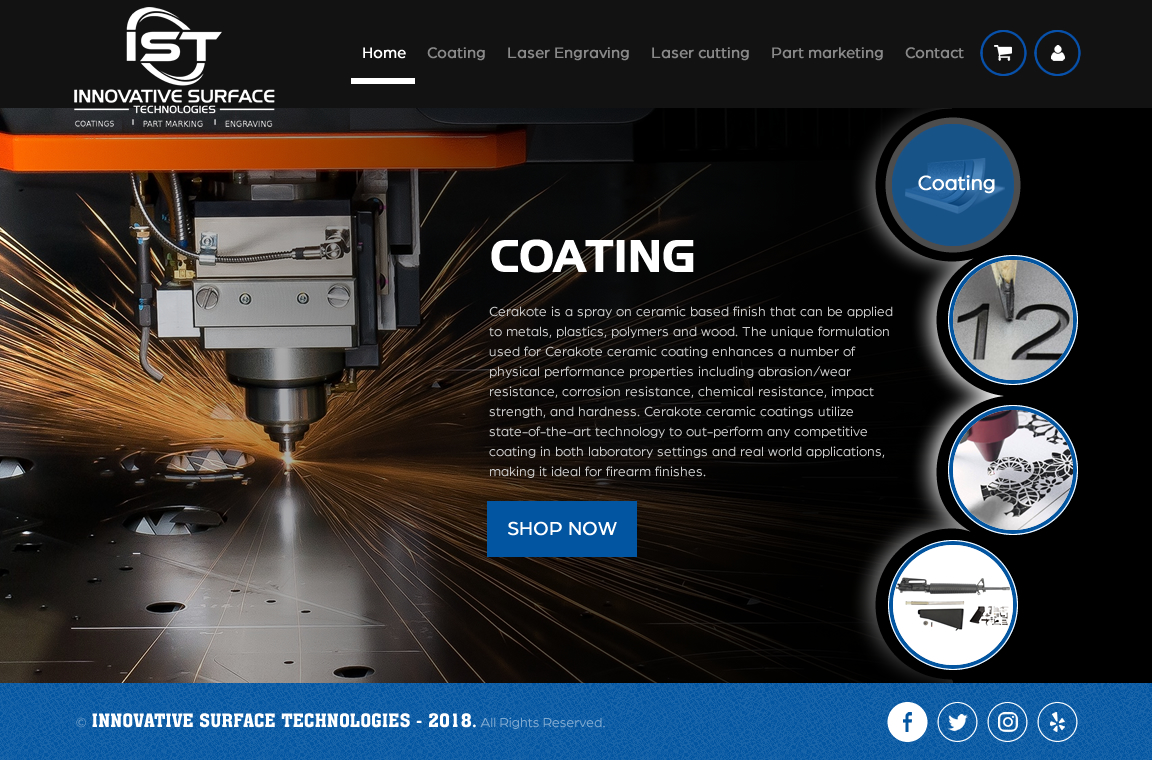 Wordpress Design by rightway for Innovative Surface Technologies | Design #19429038