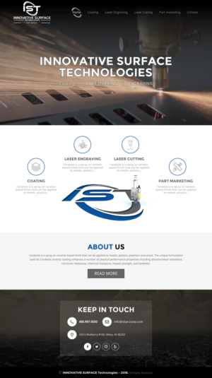 Wordpress Design by rightway for Innovative Surface Technologies | Design: #19429039