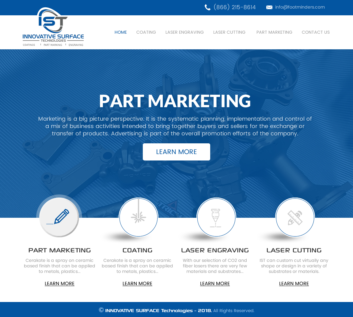 Wordpress Design by rightway for Innovative Surface Technologies | Design #19429040