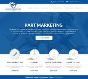 Wordpress Design by rightway for Innovative Surface Technologies | Design: #19429040