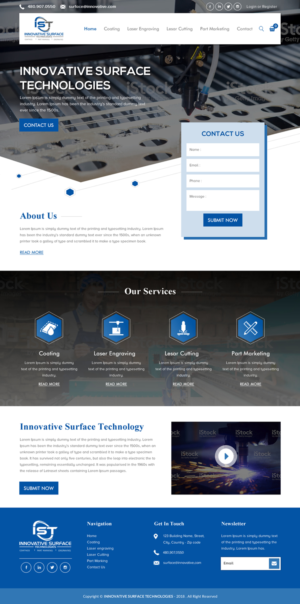 Wordpress Design by rightway for Innovative Surface Technologies | Design: #19429045