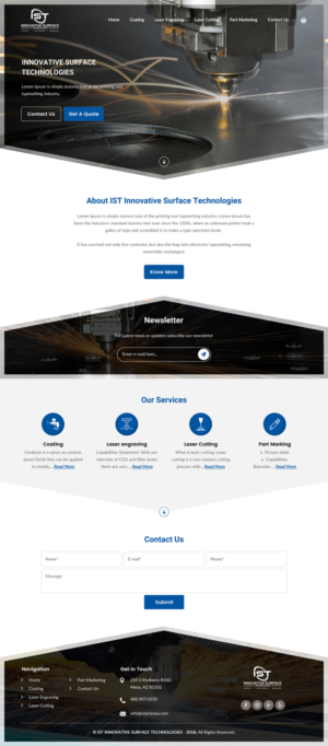 Wordpress Design by rightway for Innovative Surface Technologies | Design: #19429052