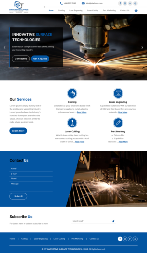 Wordpress Design by rightway for Innovative Surface Technologies | Design: #19429053