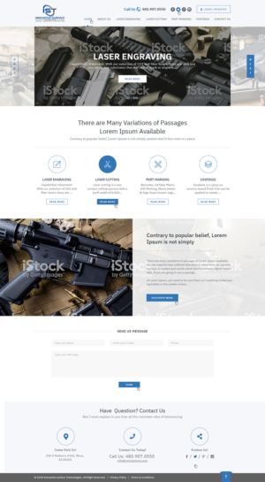 Sleek wordpress site for Innovative surface technologies | WordPress-Design von Ved Web Services