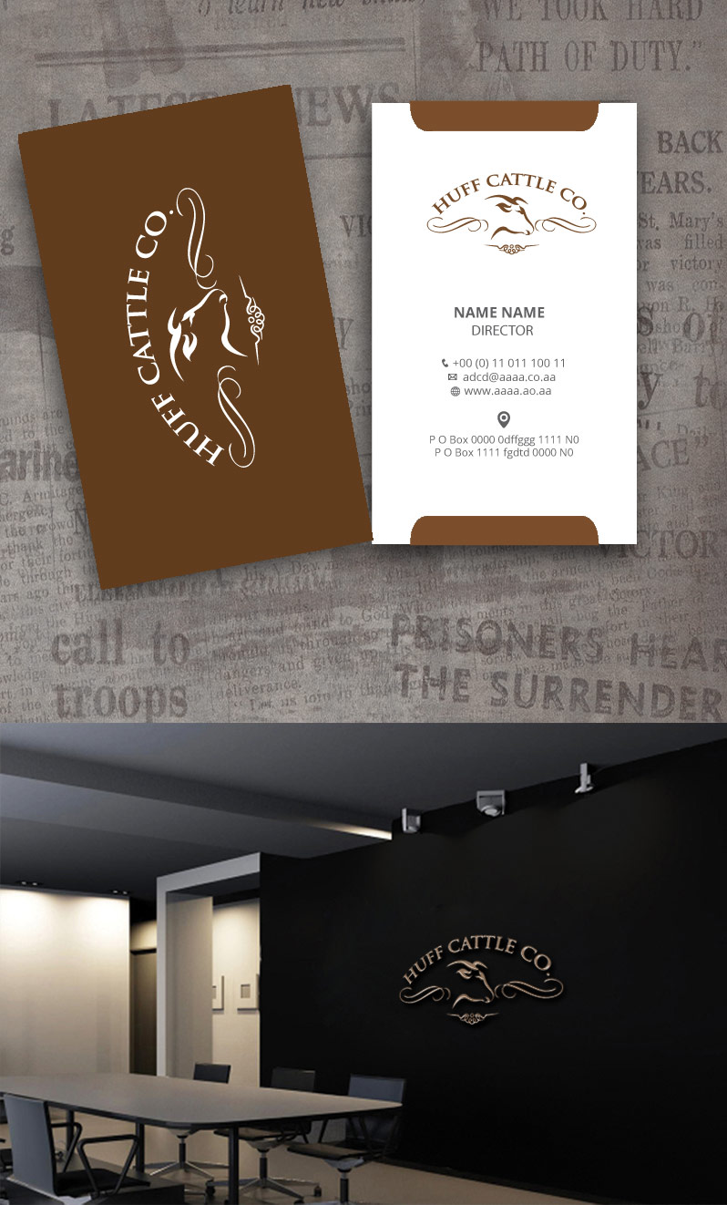 Logo Design by zebronicgraphic for Huff Cattle Co. | Design #18576631