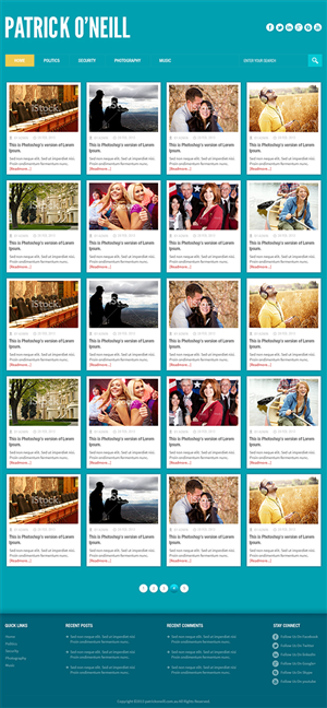Wordpress Design by Mayank Patel for this project | Design #2878550