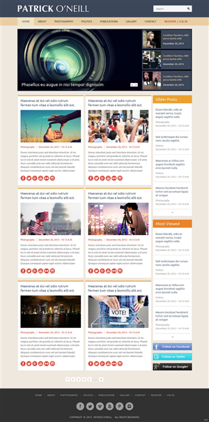 Wordpress Design by pb for this project | Design #2842939
