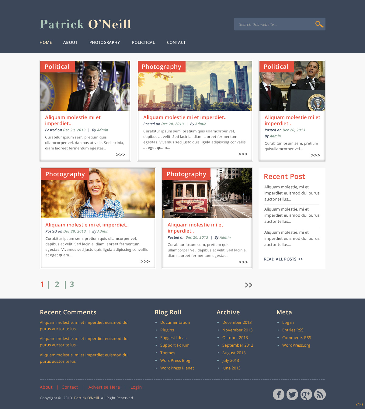 Wordpress Design by pb for this project | Design #2846992