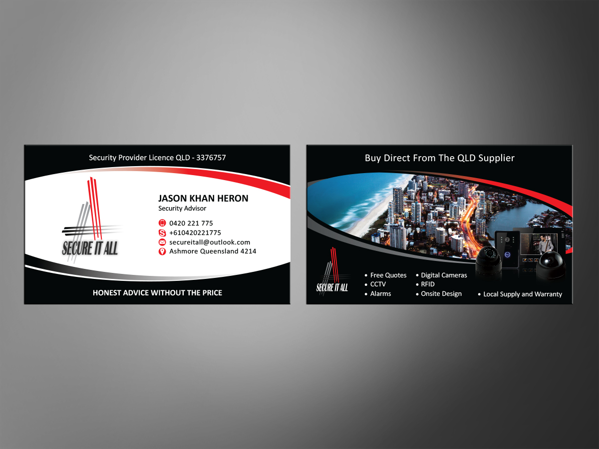 Design de Carte de Visite par MT pour Secure It All | Design : #2828133