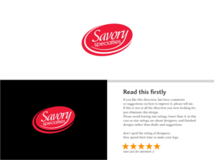 Savory Specialties | Logo Design by Atvento Graphics