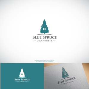 Blue Spruce Community, With Possible tag line of: Enabling Adults  with Special Needs to Achieve their Life Potential | Logo Design by macadesign