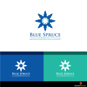 Blue Spruce Community, With Possible tag line of: Enabling Adults  with Special Needs to Achieve their Life Potential | Logo Design by Graphic Bricks