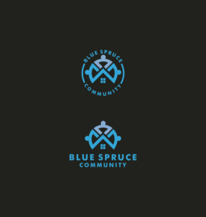 Blue Spruce Community, With Possible tag line of: Enabling Adults  with Special Needs to Achieve their Life Potential | Logo Design by artbone 2