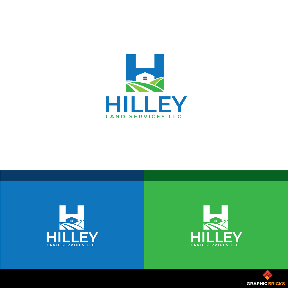 Logo Design by Graphic Bricks for Hilley Land Services LLC | Design #18583309