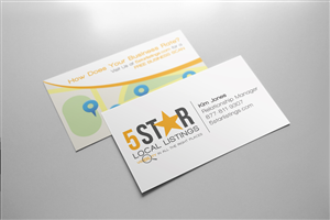 5StarListings | Business Card Design by MemoCo