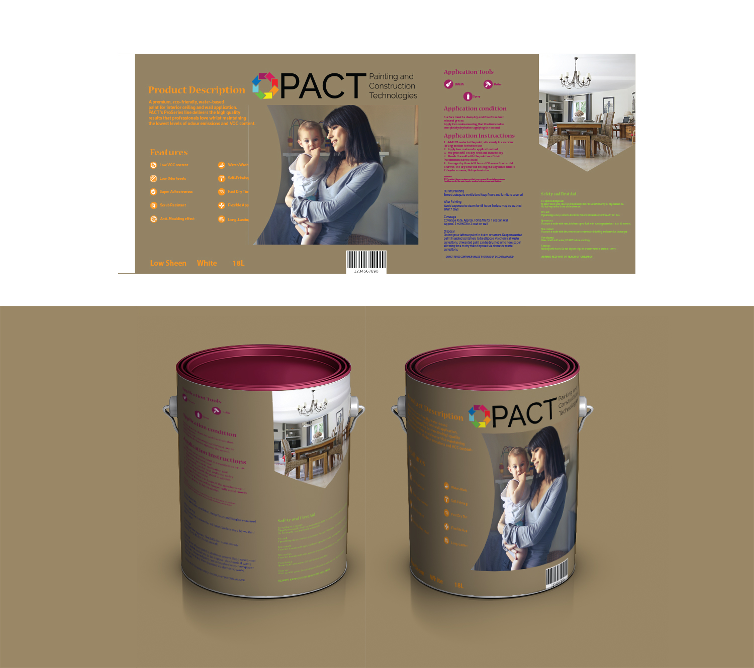 Etikett-Design von BEEZU für PACT  | Design #18631924