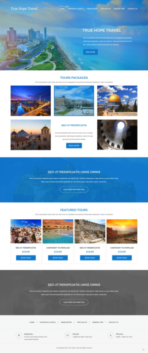 Web Design by pb for True Hope Travel | Design: #18597026