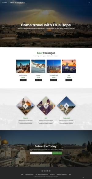 Web Design by pb for True Hope Travel | Design: #18597027