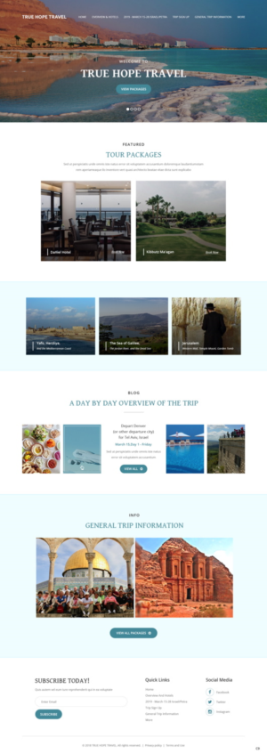 Web Design by pb for True Hope Travel | Design: #18597029