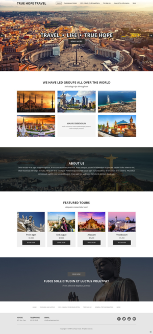 Web Design by pb for True Hope Travel | Design: #18597038