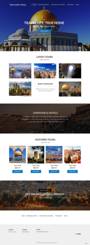 Web Design by pb for True Hope Travel | Design: #18597041