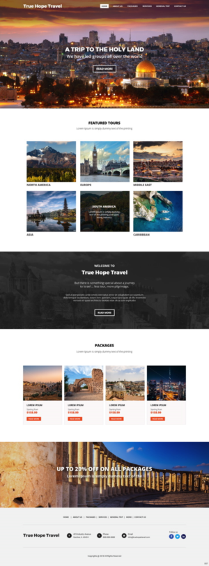 Web Design by pb for True Hope Travel | Design: #18597042