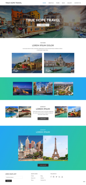 Web Design by pb for True Hope Travel | Design: #18608388