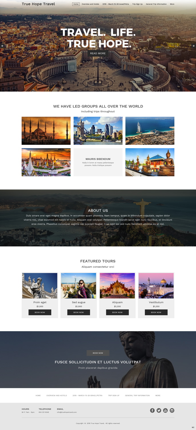 Web Design by pb for True Hope Travel | Design: #18617957