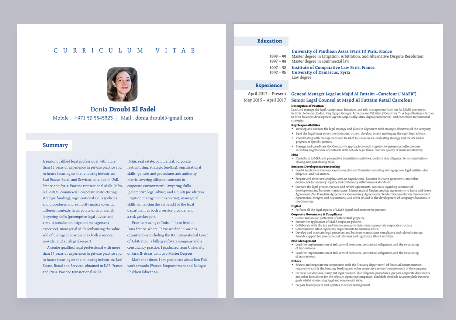 Resume Design by see why for NeF Consulting | Design #18636480
