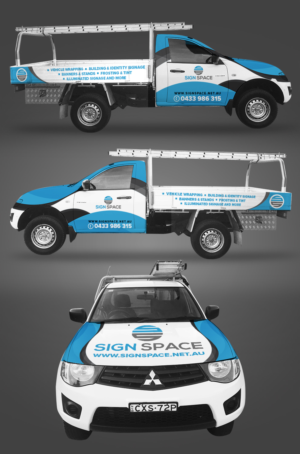 Im looking for a wrap design for my new sign business | Car Wrap-Design von SAI DESIGNS