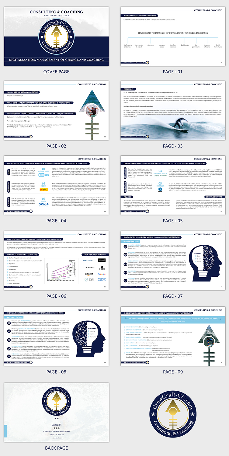 Design de PowerPoint par SAI DESIGNS pour Crewcrafter GmbH | Design #18712479