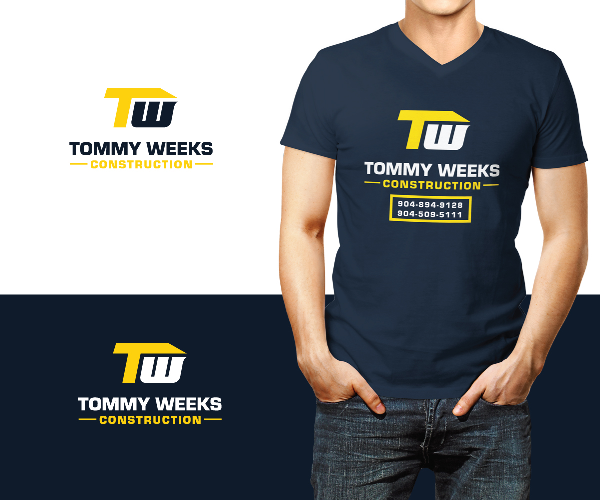 T-shirt Design by Ena for Tommy weeks construction  | Design #18596512