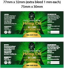 Canvim CBD oil tincture bottle product label design | Label Design by Priyo Subarkah