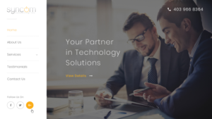 Web Design by Jyotsna Dutta for Syncom Consulting Inc. | Design: #18715006
