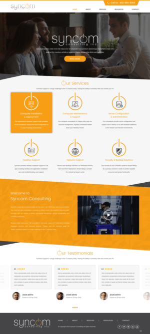 Web Design by pb for Syncom Consulting Inc. | Design: #18596998