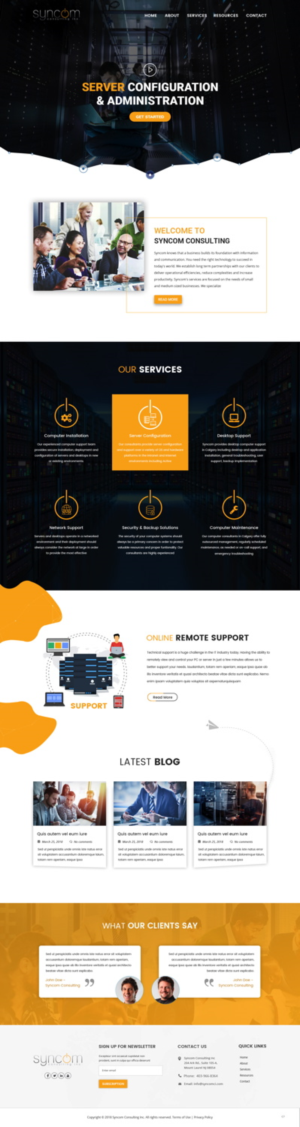 Web Design by pb for Syncom Consulting Inc. | Design: #18597000